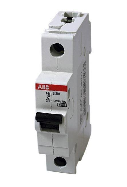 Выключатель автоматический модульный 1п C 6А 6кА S201 ABB 2CDS251001R0064