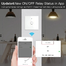 Выключатель MOES Gang Smart Switch Sensor w/o grounding ZS-EU1, Zigbee, 100-240 В