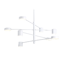 Подвесной светодиодный светильник Ambrella light FL51688/8 WH белый 3000K/4200K/6400K 48W D900*1000 (Без ПДУ)