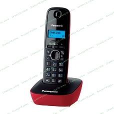Телефон беспроводной (DECT) Panasonic KX-TG1611RUR (красный) АОН, Caller ID,12 мелодий звонка,подсветка дисплея,поиск трубки