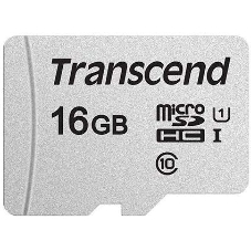 Флеш карта microSD 16Gb Transcend microSDHC Class 10 UHS-1 U1, (без адаптера), TLC