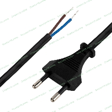 Сетевой шнур Rexant 2х0,75 мм², 1,8 м черный