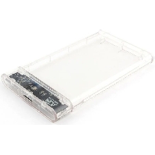 Внешний корпус для HDD/SSD AgeStar 3UB2P4C SATA III пластик прозрачный 2.5