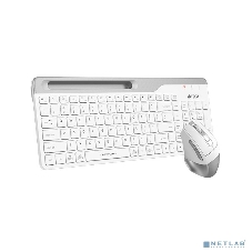 Комплект клавиатура+мышь A4Tech FStyler FB2535C беспроводной, USB + Bluetooth, 2000 DPI, белый