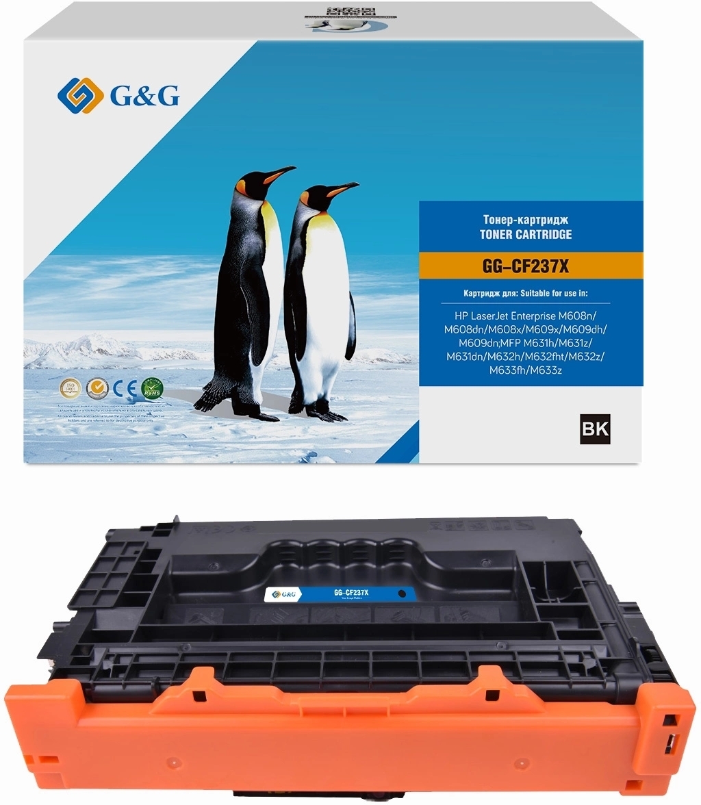 Картридж лазерный G&G GG-CF237X черный (25000 стр.) для HP LJ M608n/M608dn/M609x/M631h/M631z/M632h