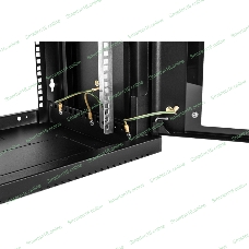 Шкаф коммутационный ЦМО (ШРН-9.350-9005) настенный 9U 600x350 мм пер. дв. стекл 200 кг черный 300 мм 180 град.