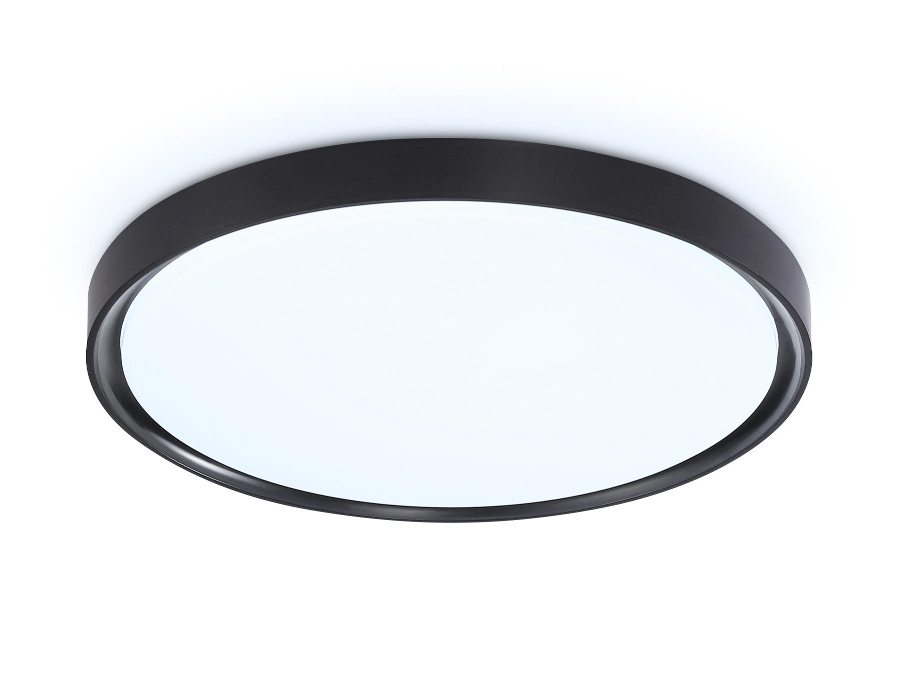 Потолочный светодиодный светильник Ambrella light FZ1248 BK черный IP54 30W 5000K D380*60 (Без ПДУ)
