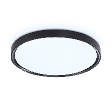 Потолочный светодиодный светильник Ambrella light FZ1248 BK черный IP54 30W 5000K D380*60 (Без ПДУ)