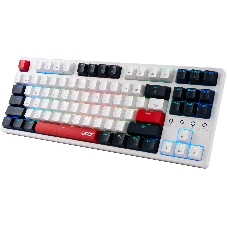Клавиатура беспроводная Acer OKR302 (ZL.KBDEE.016), USB, Bluetooth/Радиоканал, белый