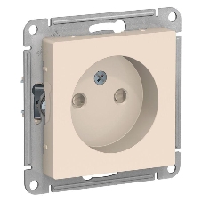 Механизм розетки 1-м СП AtlasDesign без заземл. защ. шторки 16А беж. SchE ATN000249