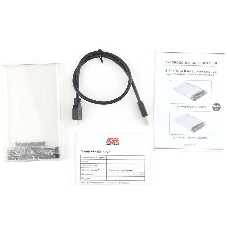 Внешний корпус для HDD/SSD AgeStar 3UB2P4C SATA III пластик прозрачный 2.5