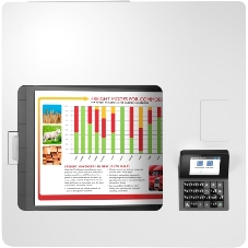 Принтер лазерный HP Color LaserJet Enterprise M554dn (7ZU81A), A4, цветной, печ. до 33 стр/мин., 600 x 600 dpi, USB, RJ-45, Air Print, Mopria