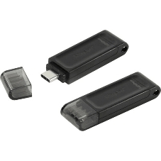Флешка USB Kingston DataTraveler DT70 (DT70/128Gb), 128Gb, USB Type-C 3.2, R/W 70/45, черный