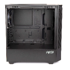 Компьютерный корпус Hiper PB81 черный без БП ATX 3x120мм 2xUSB2.0 2xUSB3.0 audio bott PSU
