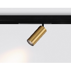 Управляемый светодиодный светильник для шинопровода Magnetic Ambrella light GL1233 GD золото IP20 24W 3000K-6400K 220V 36° D65*140 (Без ПДУ)