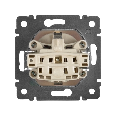Розетка Legrand 774321 2К+3 со шторками, слон. кость Valena