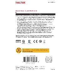 Флешка USB Sandisk CZ60 Cruzer Glide (SDCZ60-032G-B35), 32Gb, USB 2.0, R/W 30/8, черный/красный