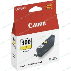 Картридж струйный Canon PFI-300 Y EUR/OCN желтый (530 стр.) для Canon imagePROGRAF PRO-300