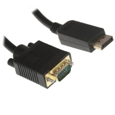 Кабель Cablexpert mDP-VGA, 20M/15M, 1.8м, черный, позол.разъемы, пакет (CC-mDPM-VGAM-6)