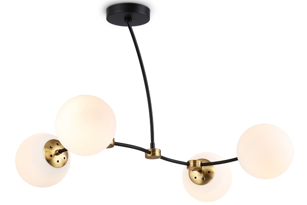 Светитльник Ambrella Light TR2544/4 BK/SB черный/бронза E27/4 max 60W 700*450*450