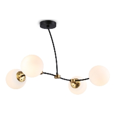 Светитльник Ambrella Light TR2544/4 BK/SB черный/бронза E27/4 max 60W 700*450*450