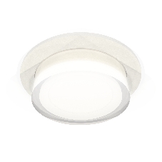 Комплект встраиваемого светильника Ambrella light XC7621043 SWH/FR/CL белый песок/белый матовый/прозрачный MR16 GU5.3 (C7621, N7160)