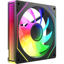 Вентилятор для корпуса Bloody CF-11 LCD ARGb 120х120x25 черный 4-pin 32дБ (упак.:1шт) (CF-11-ARGb120-BK) Ret