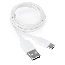 Кабель USB2.0 Cablexpert CCB-USB2-AMCMO2-1MW, AM/Type-C, издание Classic 0.2, длина 1м, белый, блистер