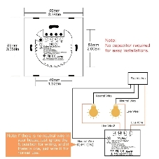 Выключатель MOES Gang Smart Switch Sensor w/o grounding ZS-EU1, Zigbee, 100-240 В