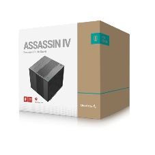 Кулер для процессора DEEPCOOL ASSASSIN IV черный, 120 мм, алюминий/медь, 1700 об/мин, 29.3 дБ, 4 pin, 280 Вт, 164 мм