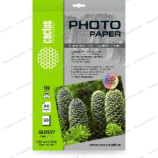 Фотобумага Cactus CS-GSA613050 A6/130г/м2/50л. глянцевое самоклей. для струйной печати