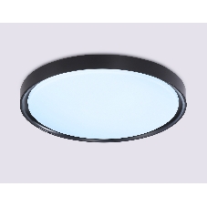 Потолочный светодиодный светильник Ambrella light FZ1248 BK черный IP54 30W 5000K D380*60 (Без ПДУ)