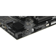 Материнская плата MSI PRO B550M-B, AM4, AMD B550, 2xDDR4 (до 64 ГБ), 4xSATA, 2xM.2 (PCIe 4.0/3.0), 1xPCIe 4.0 x16, 1xPCIe x1, 1xHDMI, 1xDP, 1x1Gb LAN, 4xUSB-A 5Gbps, 2xUSB-A 2.0, 1xPS/2, 3x3.5 мм, 7.1, чёрный, mATX