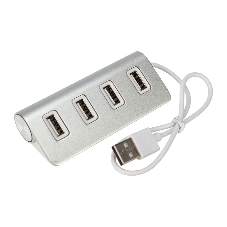 Разветвитель Rexant 4 USB-port серебристый