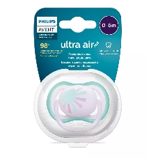 Пустышка Philips ultra air, солнышко, 0-6 мес., 1 шт.