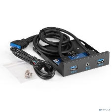 Планка USB на переднюю панель ExeGate U3H-627S, 3,5