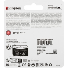 Флеш карта microSDXC 256Gb Kingston SDCG4/256GbSP Canvas Go! Plus V10 A2 w/o adapter