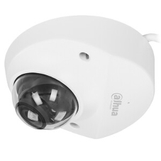 Уличная мини-купольная IP-видеокамера SmartDualLight Dahua DH-IPC-HDBW2249FP-AS-IL-0280B 2Мп, 1/2.8” CMOS, объектив 2.8мм, видеоаналитика, микрофон, ИК 30м, LED 30м, IP67, IK10, металл