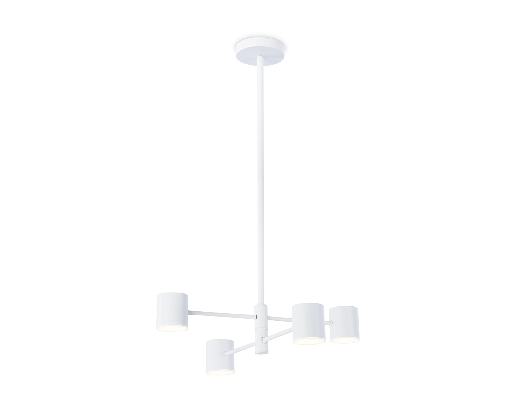 Подвесной светодиодный светильник Ambrella light FL51705/4 WH белый 3000K/4200K/6400K 20W D500*780 (Без ПДУ)
