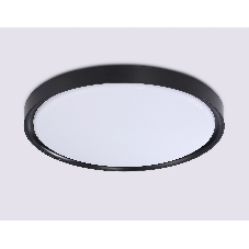Потолочный светодиодный светильник Ambrella light FZ1248 BK черный IP54 30W 5000K D380*60 (Без ПДУ)