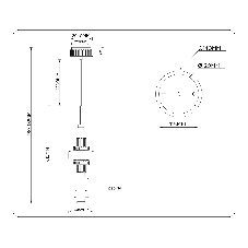 Светильник Ambrella light LH53121 GD/WH/GB золото/белый/серо-синий 19W 3000K D160*1880