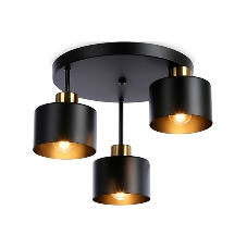 Светильник Ambrella light TR8121/3 BK/BS черный/латунь E27*3 max 40W D370*265