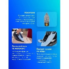 Утюг Philips DST7041/20 синий/черный, 2800 Вт, 50 г/мин, 250 г/мин, 300 мл
