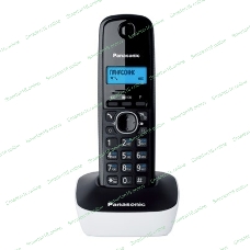 Телефон беспроводной (DECT) Panasonic KX-TG1611RUW (белый) АОН, Caller ID,12 мелодий звонка,подсветка дисплея,поиск трубки