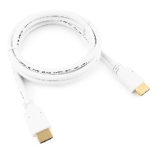 Кабель Cablexpert HDMI CC-HDMI4-W-6, 19M/19M, v2.0, медь, позол.разъемы, экран, 1.8м, белый, пакет