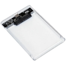 Внешний корпус для HDD/SSD AgeStar 3UB2P4C SATA III пластик прозрачный 2.5