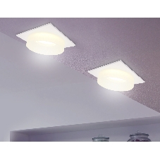 Светильник Ambrella light TN1314 SWH/FR белый песок/белый матовый GU5.3 92*92*45
