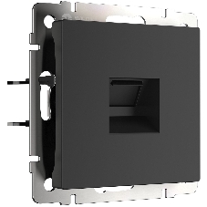 Розетка Ethernet RJ-45 (черный матовый)