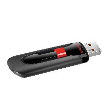 Флешка USB Sandisk CZ60 Cruzer Glide (SDCZ60-032G-B35), 32Gb, USB 2.0, R/W 30/8, черный/красный
