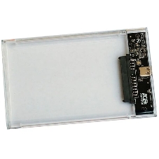 Внешний корпус для HDD/SSD AgeStar 3UB2P4C SATA III пластик прозрачный 2.5